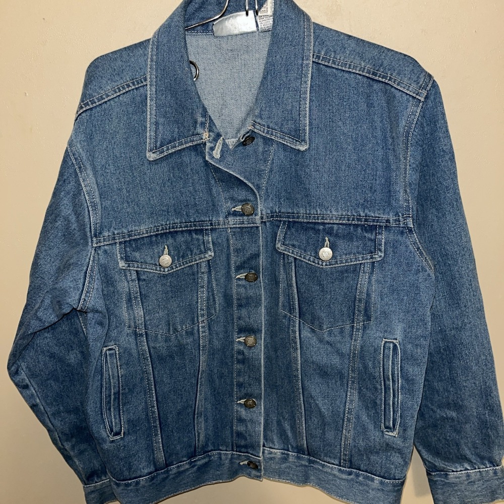 Vintage Bill Blass Jeans Denim Jacket Size Small Trucker Style